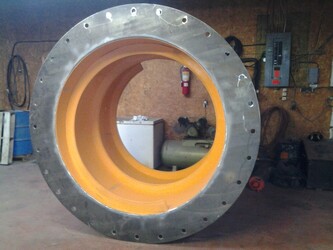 Mill Trunnion rubber lining project